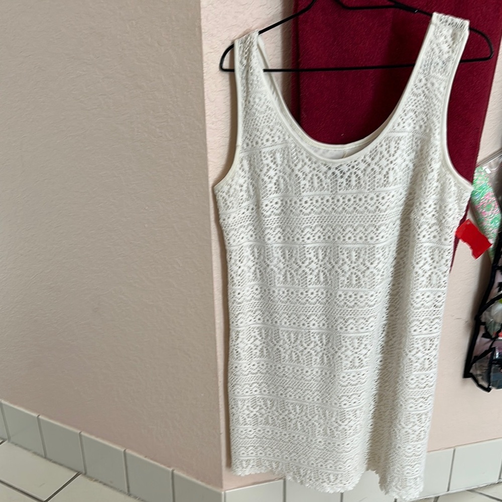 Ingrid & Isabel White Lace Dress